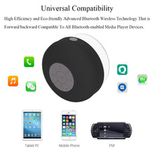 Load image into Gallery viewer, Wireless Bluetooth Speakers Hands Free Water Resistant Bluetooth Shower Speaker Portable Mini Cute Speaker with Mic for Phone